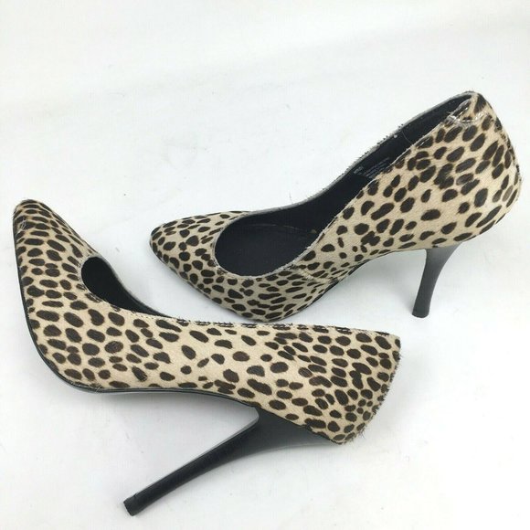 Steve Madden Calf Hair Stiletto Heels Intrud-L Animal Print NWOT sz 7 Sexy - Picture 2 of 6